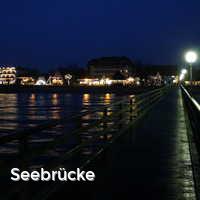 Seebrücke, Abends an der Ostsee