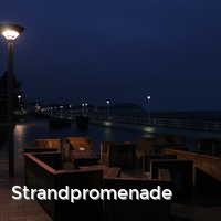 Strandpromenade, Abends an der Ostsee