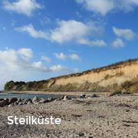 Steilküste, Bliesdorf Strand