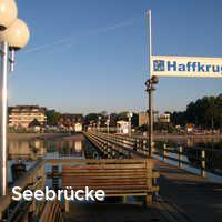 Seebrücke, Haffkrug am Morgen