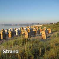 Strand, Haffkrug am Morgen