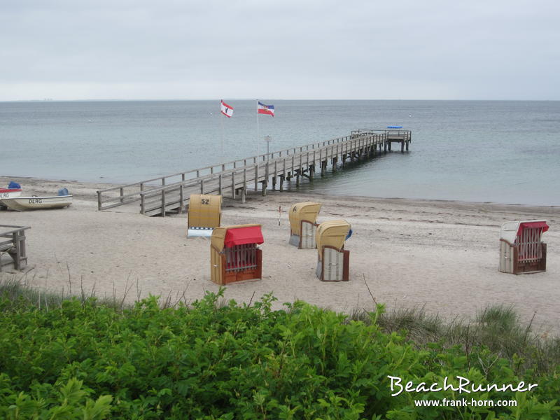 Seebrücke, Ostermade und Kraksdorf-Strand