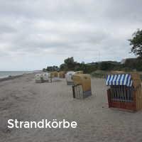 Strandkörbe, Ostermade und Kraksdorf-Strand