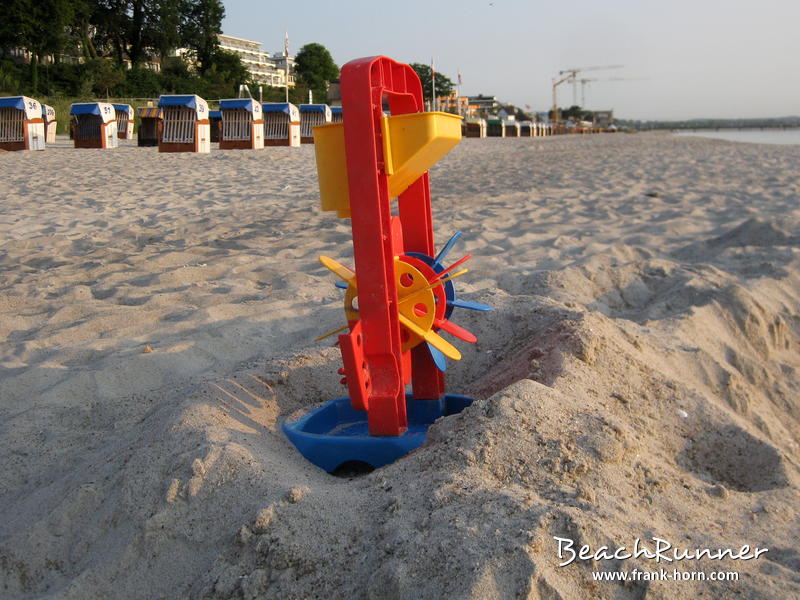 Kieswerk, Strand im Sommer