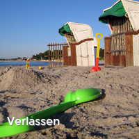 Verlassen, Strand im Sommer