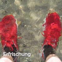 Erfrischung, Strand im Sommer