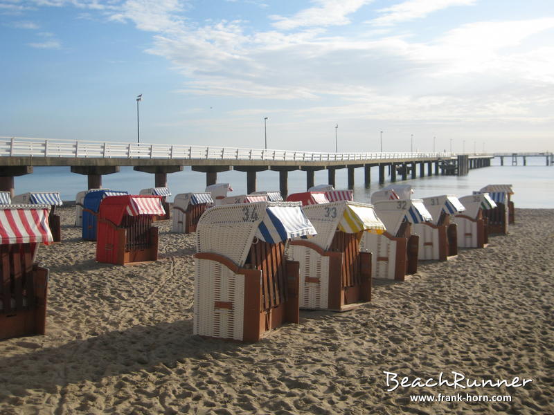 Morgenstimmung, Strandkörbe