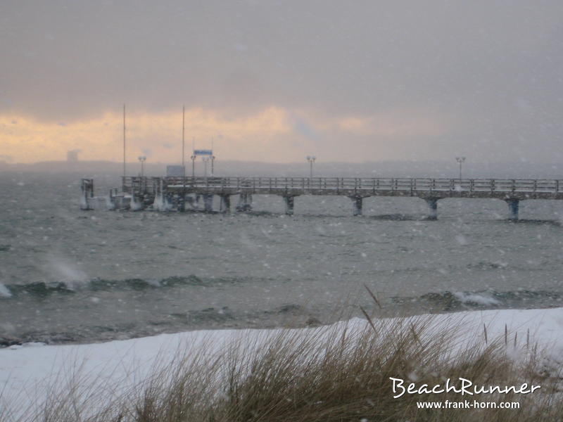 Schneeschauer, Winter an der Ostsee