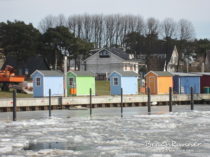 Bunte Hütten, Winter an der Ostsee