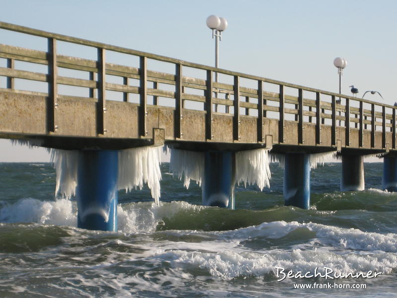 Eiszapfen, Winter an der Ostsee