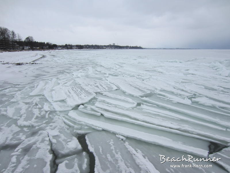 Schichteis, Winter an der Ostsee