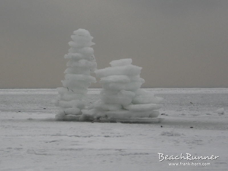 Eistürme, Winter an der Ostsee