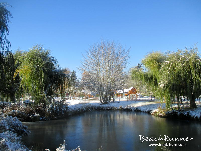 Im Kurpark, Winter an der Ostsee