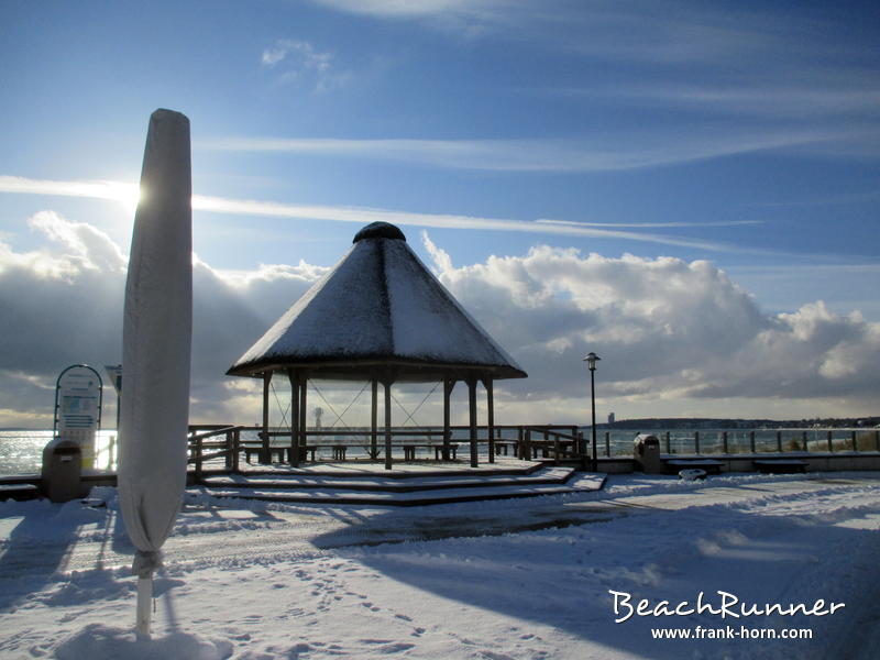 Pavillion, Winter an der Ostsee