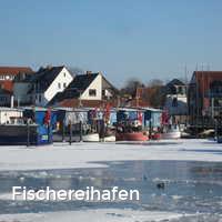Fischereihafen, Winter an der Ostsee
