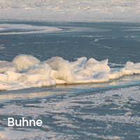 Buhne, Winter an der Ostsee