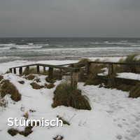 Stürmisch, Winter an der Ostsee