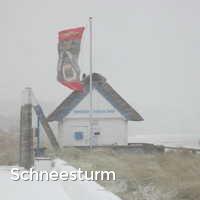 Schneesturm, Winter an der Ostsee