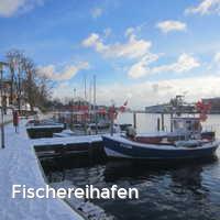 Fischereihafen, Winter an der Ostsee