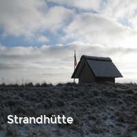 Strandhütte, Winter an der Ostsee