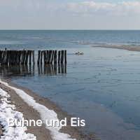 Buhne und Eis, Winter an der Ostsee
