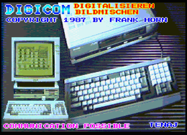 DigiCom Startbildschirm