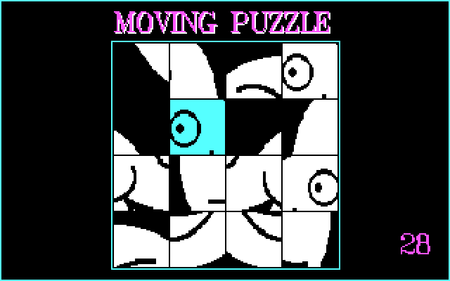 EGA/CGA Moving Puzzle (CGA Modus)