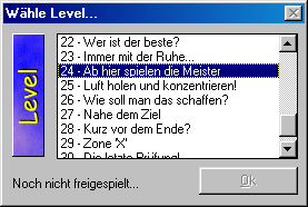 Level Auswahl Level Auswahl